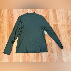 No Boundaries Green Long Sleeve Turtleneck Top